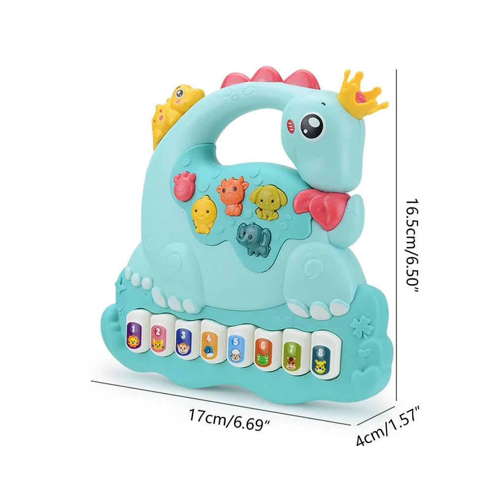 Baby Toys Dinosaur Piano Music Light Up Toys for Boys Girls Infant Toys,Interactive Piano Keyboard Toys for Baby GIifts