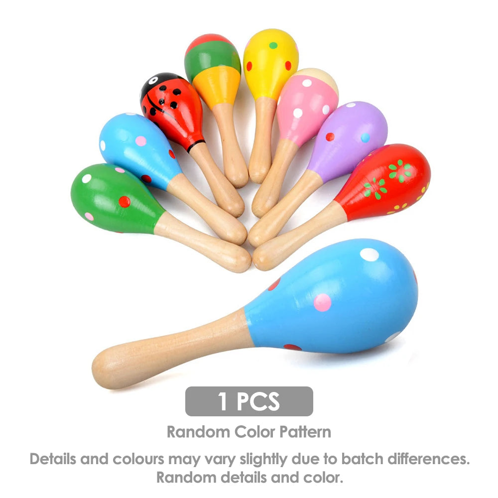Montessori Baby Toys 9 in 1 Wooden Musical Set: Xylophone Rattle Drum Bell 3D Puzzles Sensory Learning Gifts for 0-12 Months 1-3