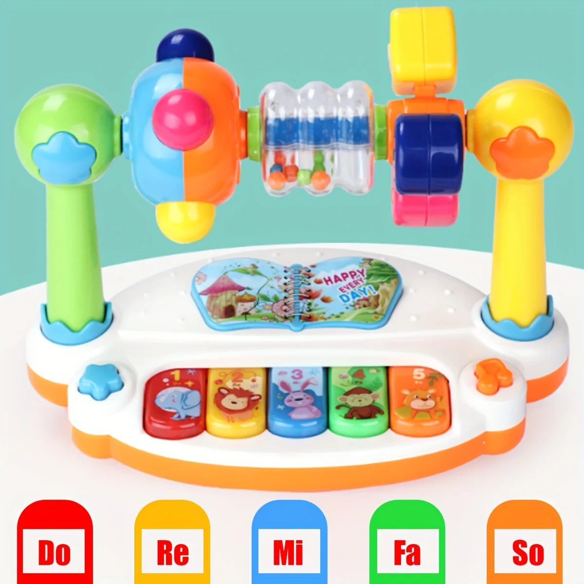Baby Musical Piano Keyboard Toys, Rhythm Game & Song Play Activity Learning Toy, Christmas Gifts, Halloween Gifts