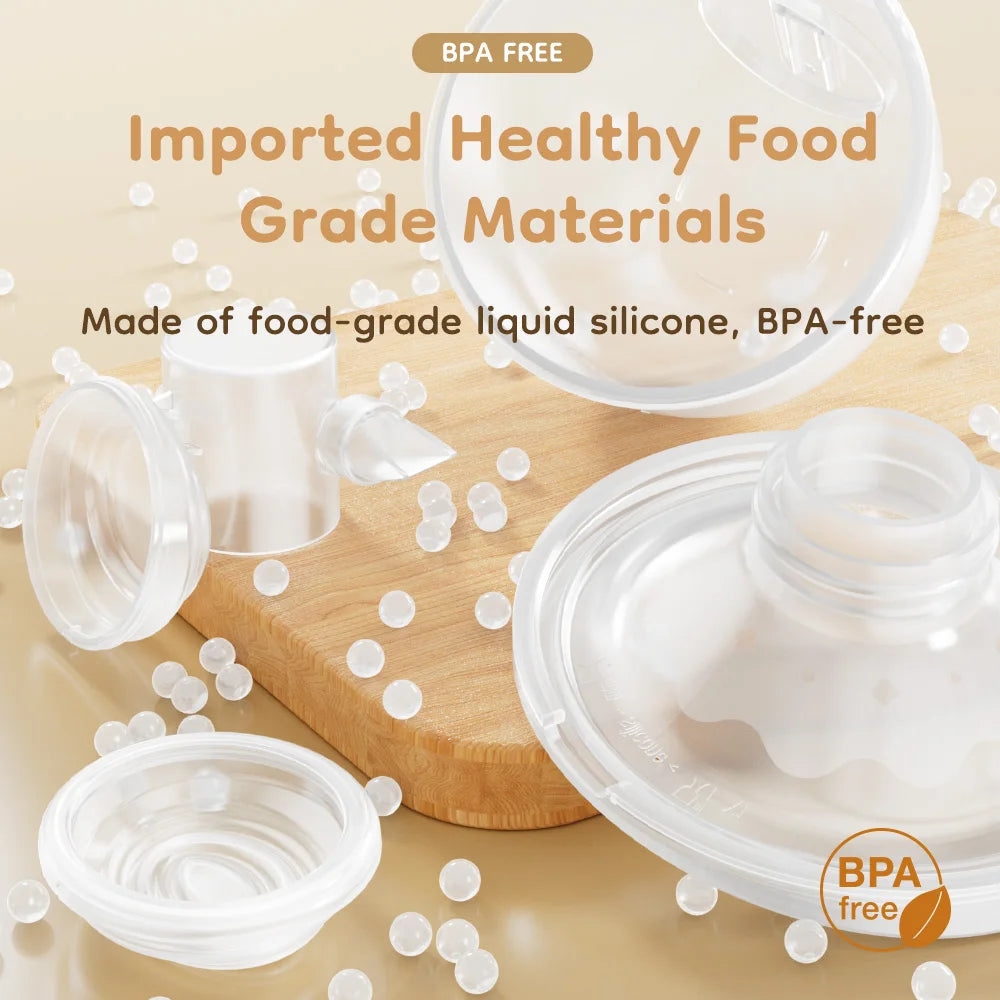 Wearable Breast Pump Hands Free Electric Breast Pumps Comfort Milk Collector Lightweight with LED Display 4 Modes & 12 Levels