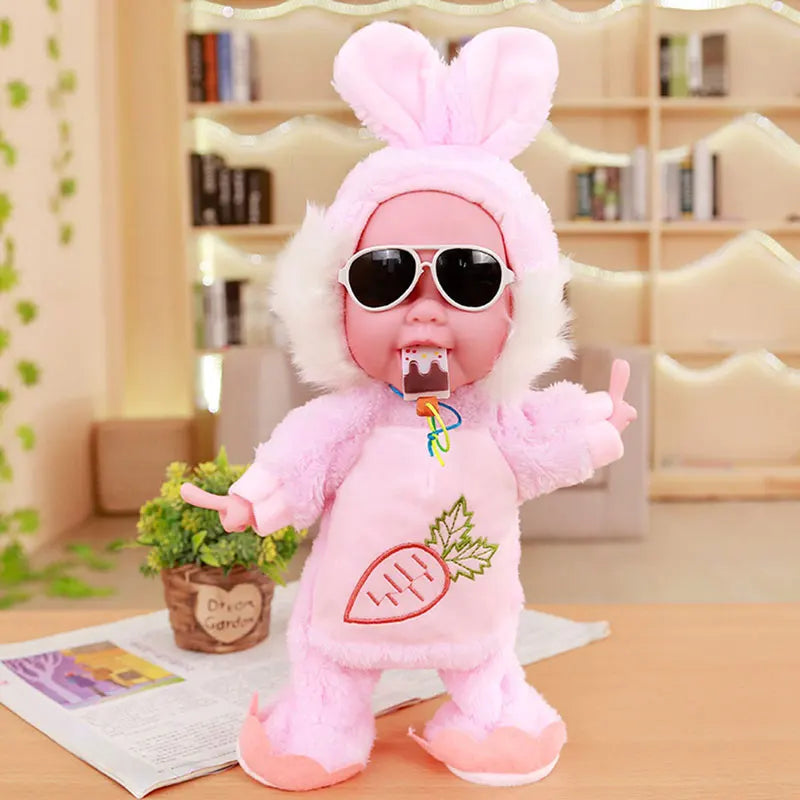 Electronic Baby Doll Toys Talk Walk Robot Doll 120 Songs Stuffed Lifelike Toddler Baby For Kids Birthday Gifts