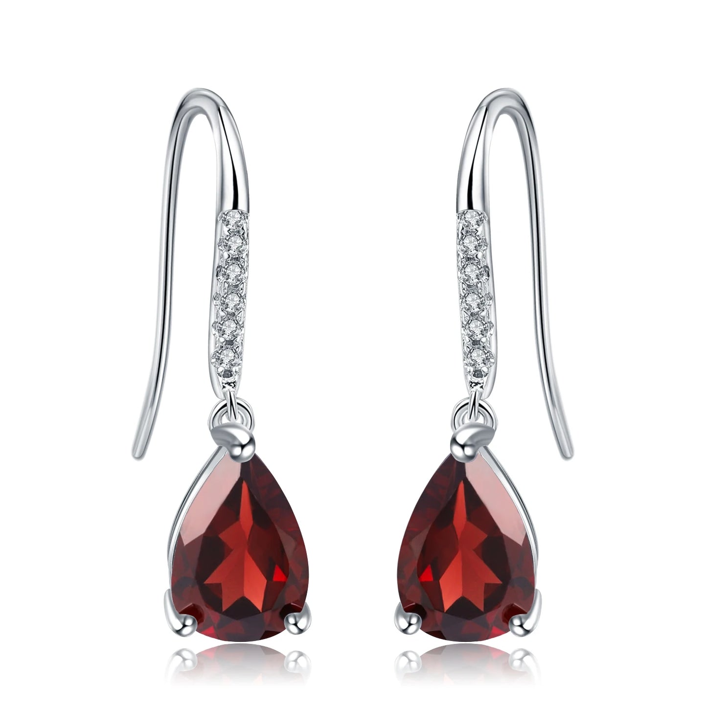 Gem's Ballet Natural Sky Blue Topaz Earrings Genuine 925 Sterling Silver Fine Jewelry 7x10mm Drop Earring For Women Fashion