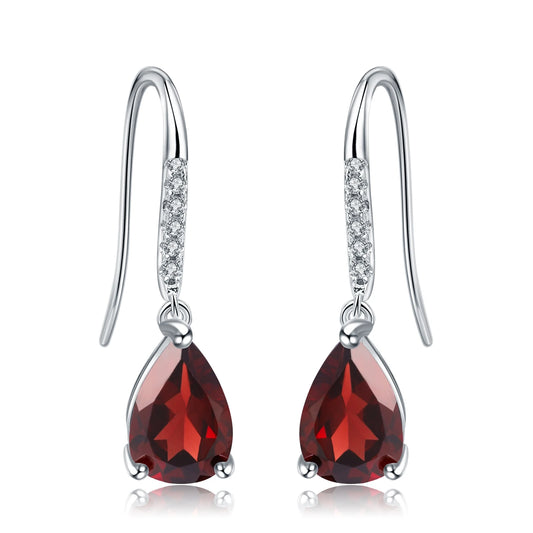 Gem's Ballet Natural Sky Blue Topaz Earrings Genuine 925 Sterling Silver Fine Jewelry 7x10mm Drop Earring For Women Fashion