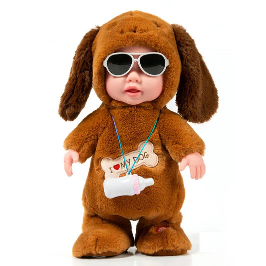 Electronic Baby Doll Toys Talk Walk Robot Doll 120 Songs Stuffed Lifelike Toddler Baby For Kids Birthday Gifts