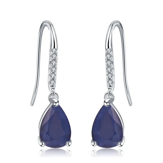 Gem's Ballet Natural Sky Blue Topaz Earrings Genuine 925 Sterling Silver Fine Jewelry 7x10mm Drop Earring For Women Fashion