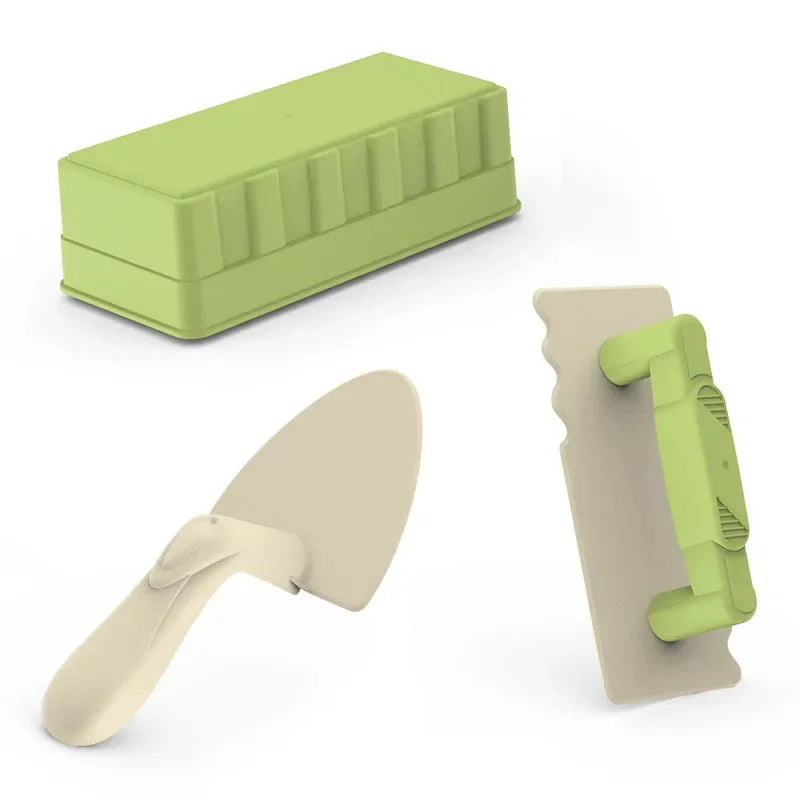 Children Beach Toys Set Shovel Digging Tools Castle Building Sand Brick Walls Molds Tools Summer Outdoor Family Interactive Toys