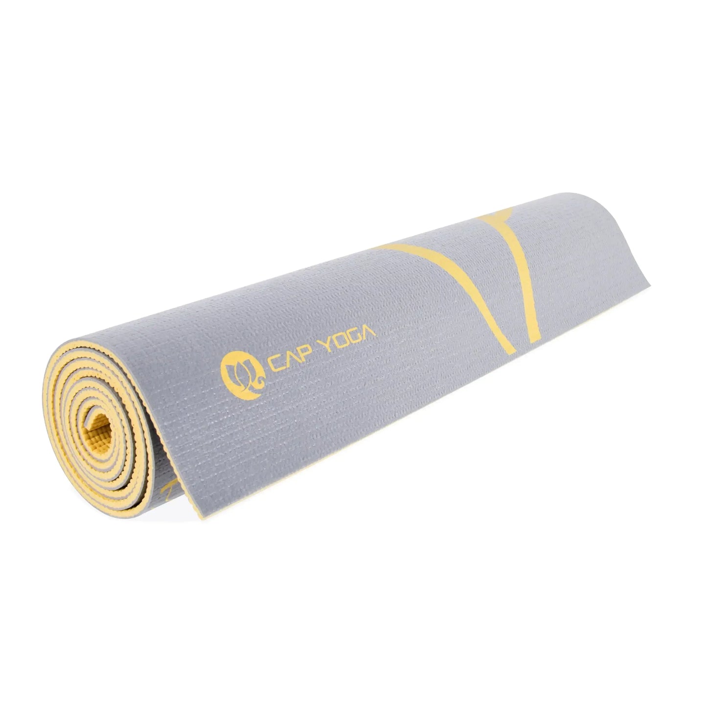 Double-Sided 5mm Yoga Mat with Straps, Dahlia & Ginkgo Pattern, Lightweight Exercise Mat for Gym & Home
