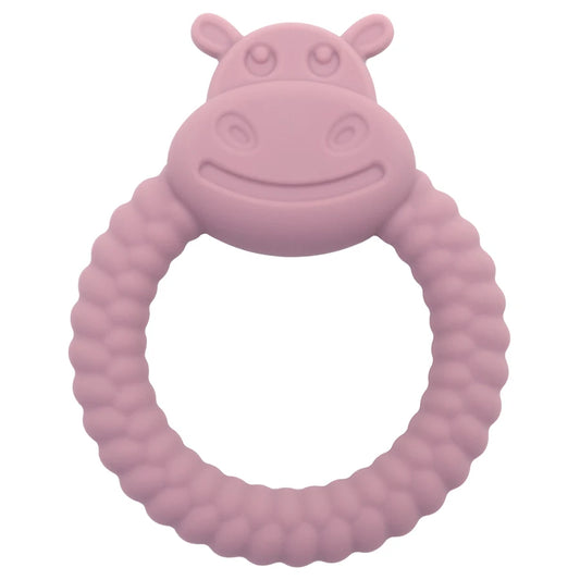 Baby Hand-Held Toys Silicone Ring Teether Toys Particle Feel Molar Chewing Gadget Newborn Oral Care Stop Sucking Accessories