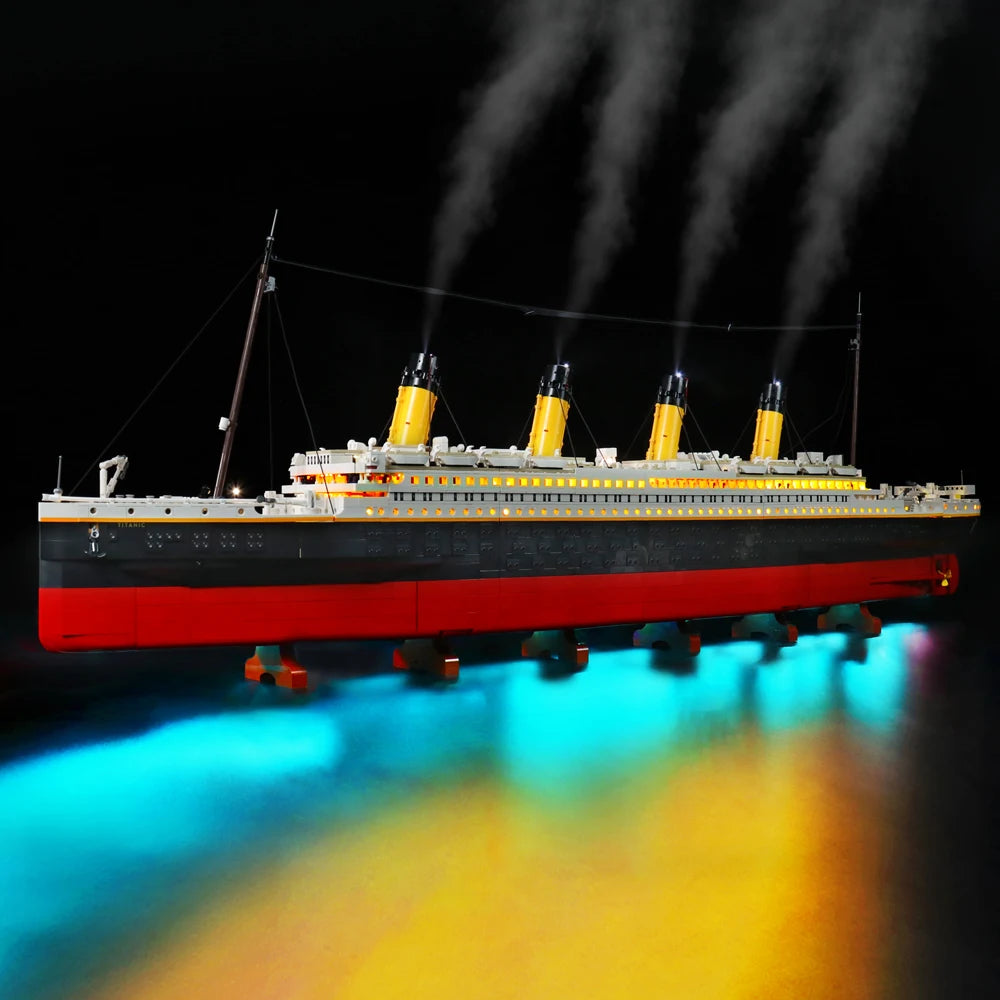 Brick Bling LED light model 10294 is suitable for Titanic building block gifts (including lighting accessories only)