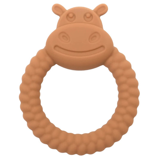 Baby Hand-Held Toys Silicone Ring Teether Toys Particle Feel Molar Chewing Gadget Newborn Oral Care Stop Sucking Accessories