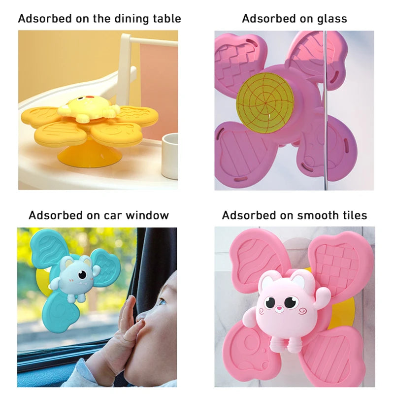 Montessori Toys for Toddlers Games Sensory Toy Funny Suction Cup Spinner Early Education Table Game Babies Aesthetic Baby Stuff