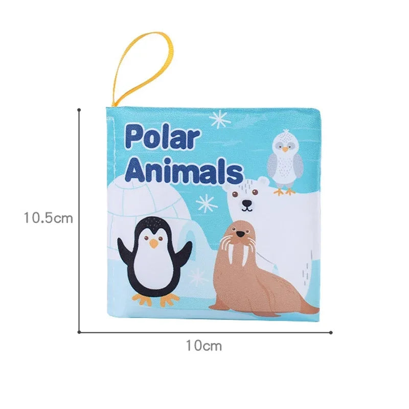 Baby Cloth Book Early Education Toys 0-12 Months Numbers Animal Family Cognitive Toys Soft Baby Books Infant Early Learning Toys