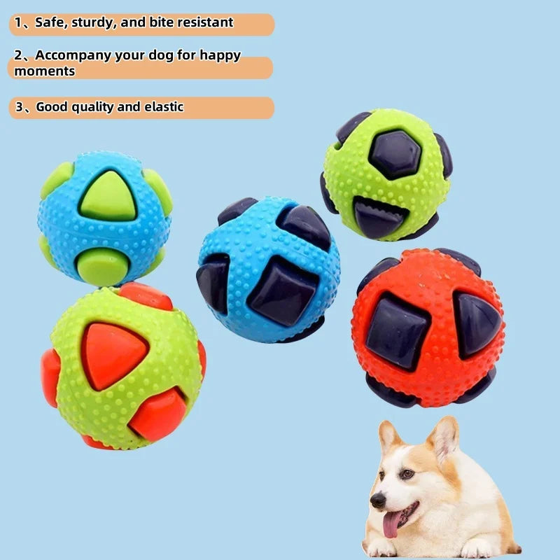 Pet Toy TPR Ball Interaction Pets Relieving Boredom Bite Resistance Small Medium-sized Dog Grinding Venting Ball