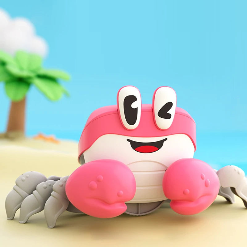 Crawling Crab Baby Toys Sensory Interactive Music Gifts for Boy Girl Toddler Escape Induction Sound Development Toy