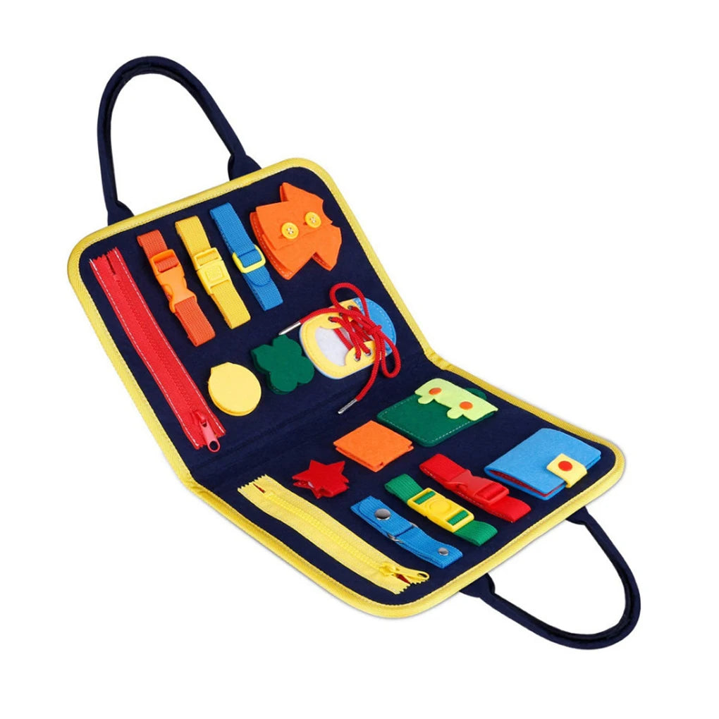 Busy Board Montessori Toys for Toddlers Sensory Toy Preschool Learning Educational Travel Activities For Fine Motor Skills