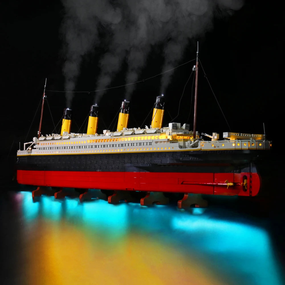 Brick Bling LED light model 10294 is suitable for Titanic building block gifts (including lighting accessories only)