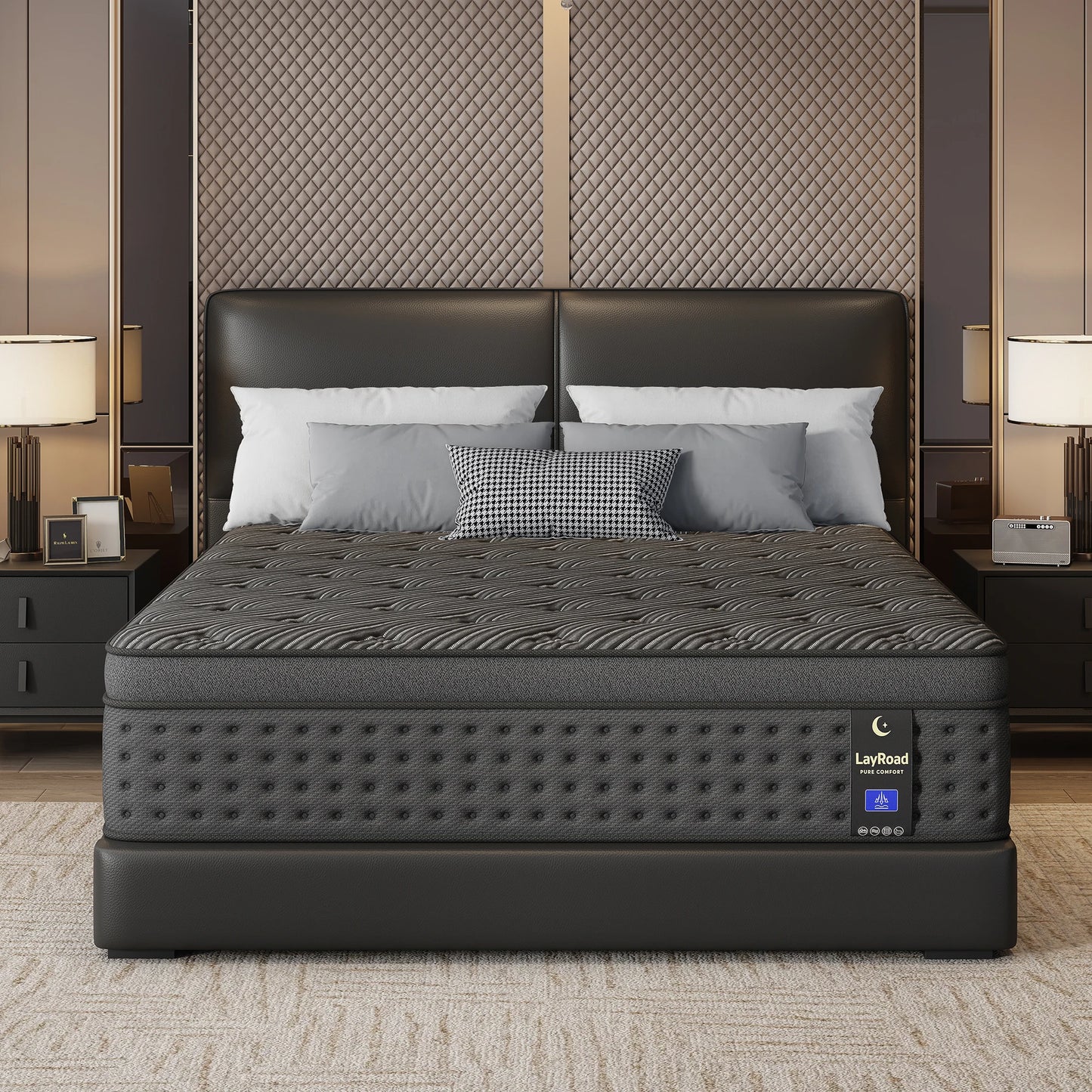 12IN Gel Memory Foam Mattress Queen Size Mattress Full Size Mattress Boxed Delivery Pressure-Relieving & Breathable Medium Firm