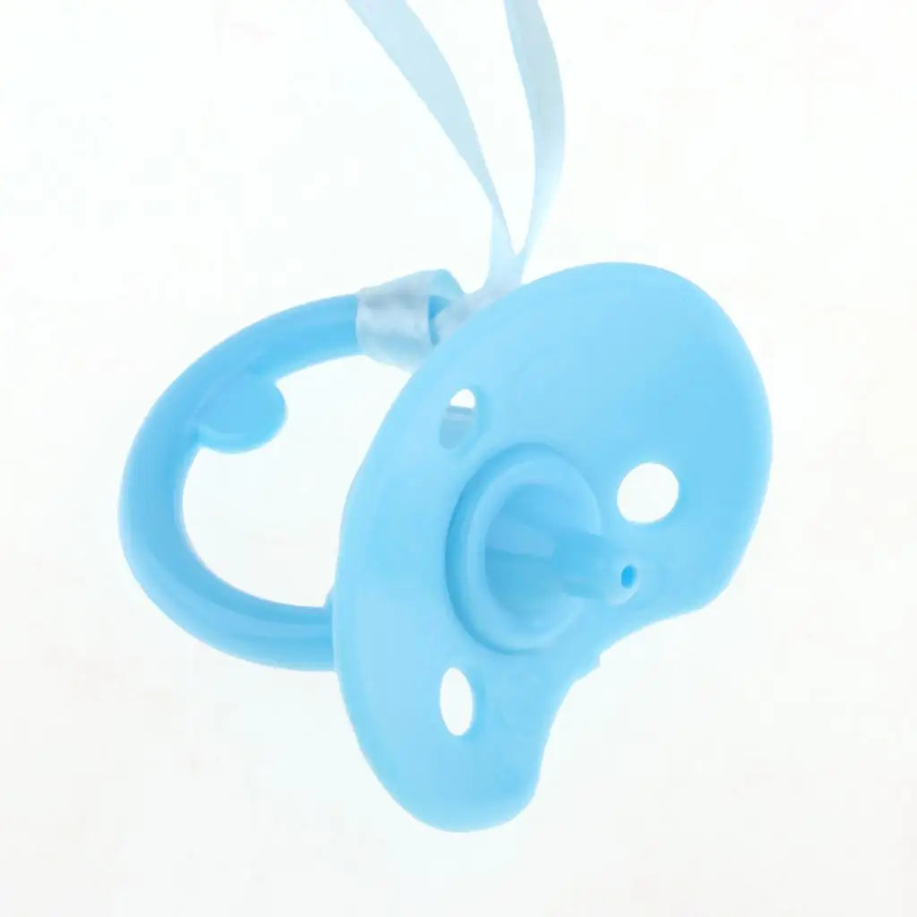 Infant Baby Doll Plastic Pacifier Kids Pretend Toys for Doll Nursery Room Accessories Blue