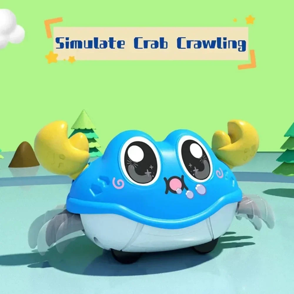 Crawling Crab Toys for Baby,Crawling Sensory Toys Infant Learning Crawl Toddler Development Babies Interactive Walking for 0-12M