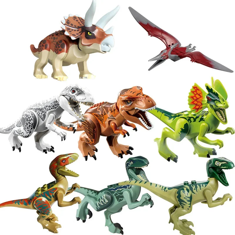 Jurassic dinosaur baby building block accessories gift assembling educational toys a variety of  children's toys.