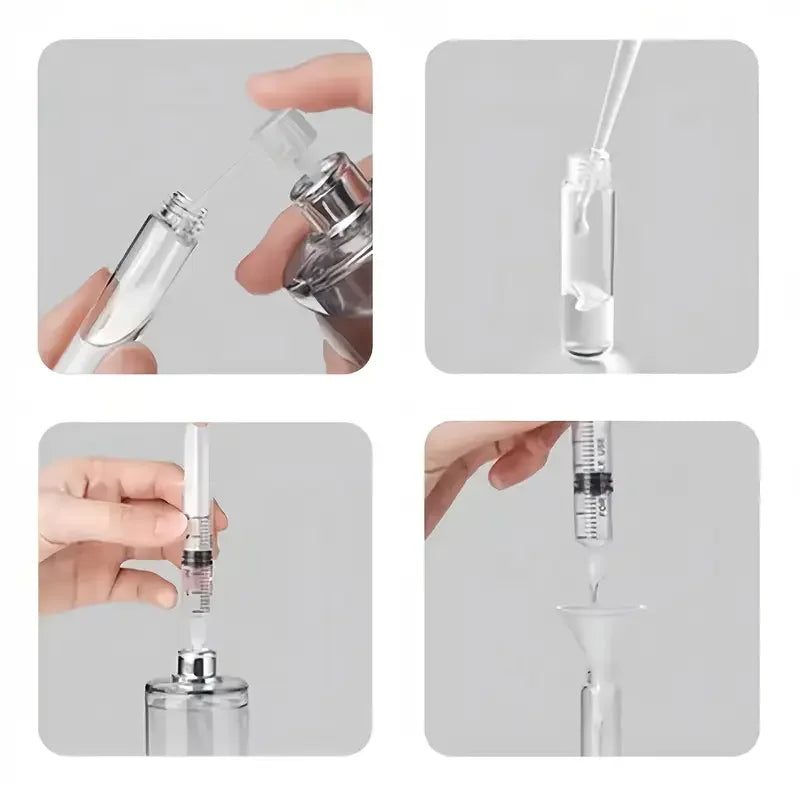 20/40pcs perfume supplement set: plastic funnel, pipette, dropper and syringe-ideal for travel and DIY cosmetics