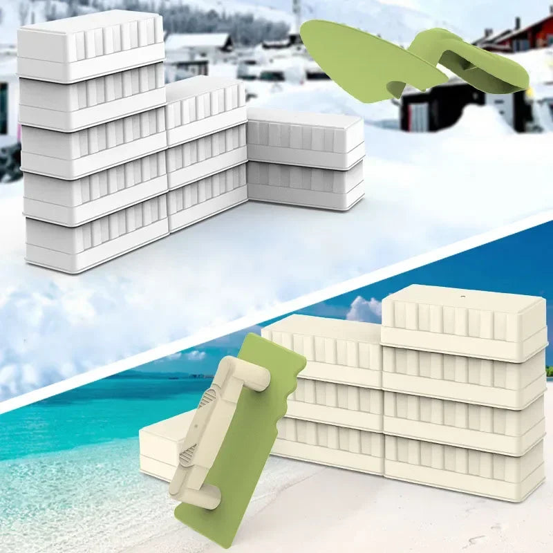 Children Beach Toys Set Shovel Digging Tools Castle Building Sand Brick Walls Molds Tools Summer Outdoor Family Interactive Toys