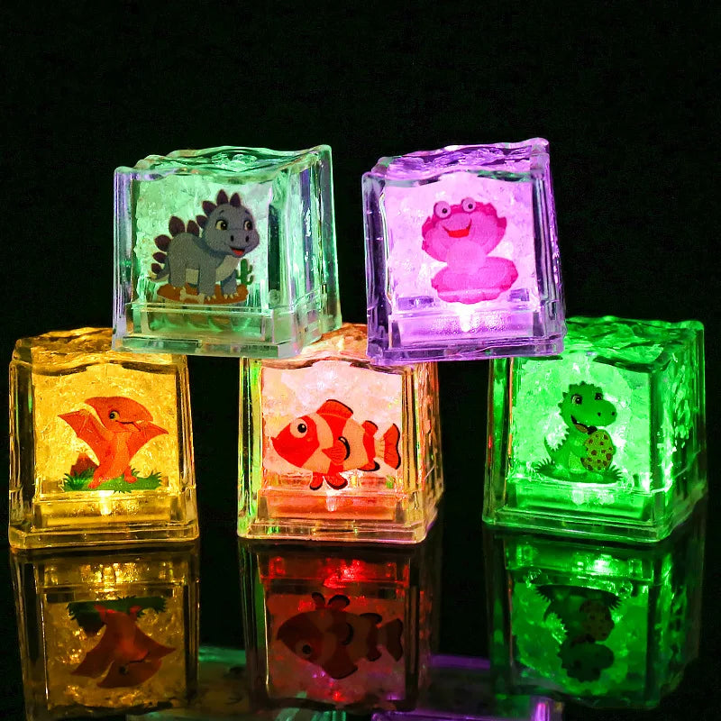 Baby Bath Toys Bathtub LED Light Up Toys Colorful Changing Waterproof Underwater Lights Bath Toys for Boys Girls Birthday Gift