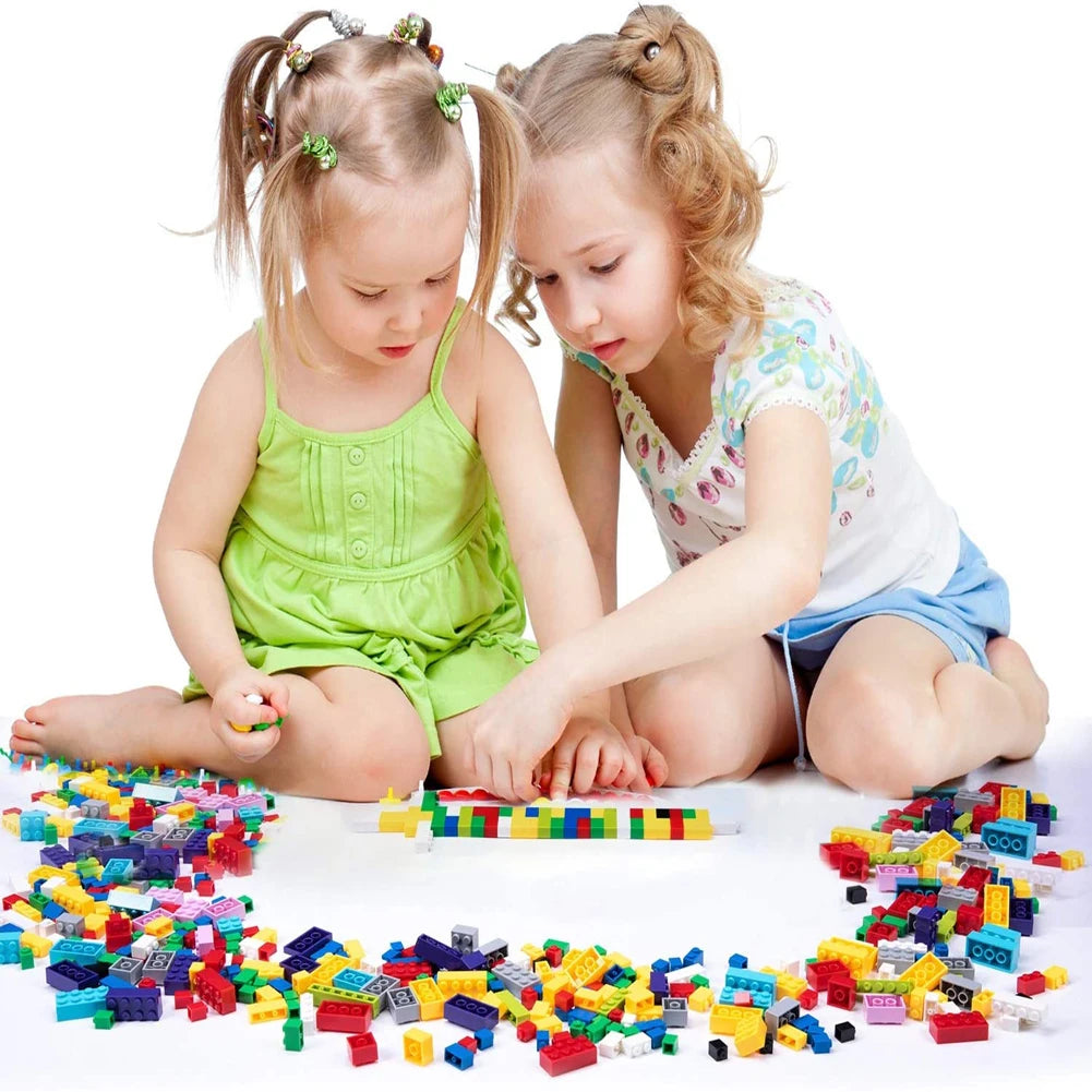 Toys 1000 pieces of building blocks city DIY creative building blocks compatible building blocks large base plate educational children