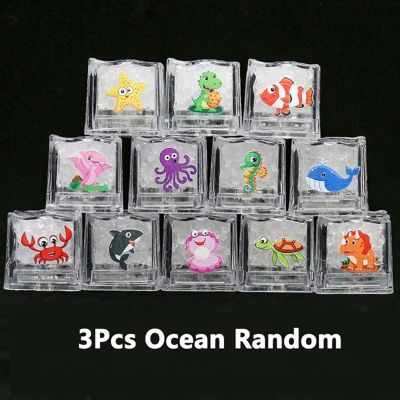 Baby Bath Toys Bathtub LED Light Up Toys Colorful Changing Waterproof Underwater Lights Bath Toys for Boys Girls Birthday Gift