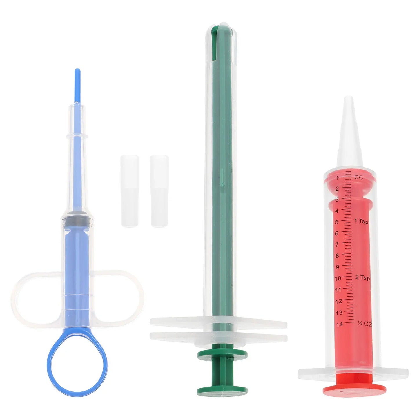 2 Sets Pet Pill Feeders Durable Safe Pet Medicine Feeders for Cats Dogs Practical Capsule Dispensers Oral Feeding Tools
