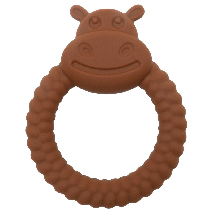 Baby Hand-Held Toys Silicone Ring Teether Toys Particle Feel Molar Chewing Gadget Newborn Oral Care Stop Sucking Accessories