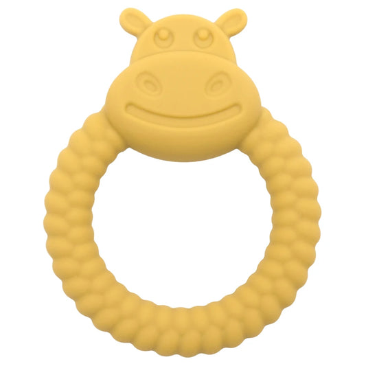 Baby Hand-Held Toys Silicone Ring Teether Toys Particle Feel Molar Chewing Gadget Newborn Oral Care Stop Sucking Accessories