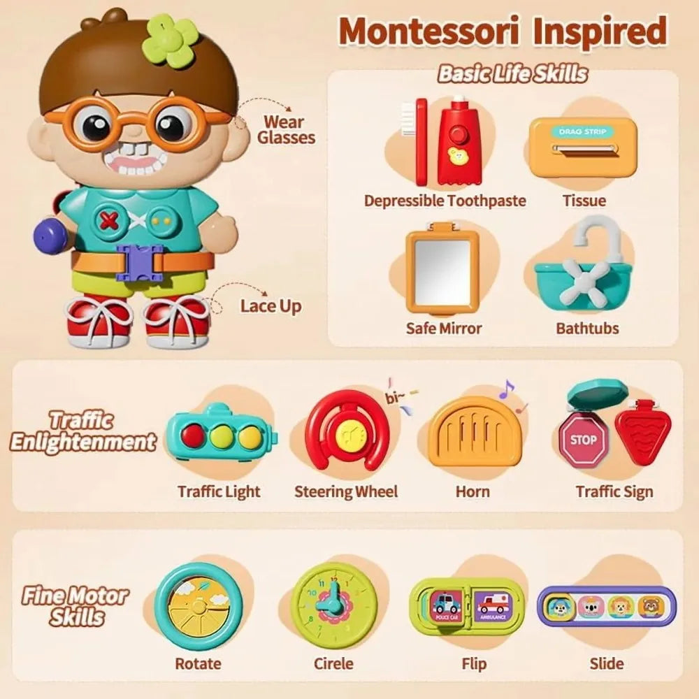 Busy Board Toys for Toddlers - Sensory Activity Boards, Educational Learning Toys & Kids Gift