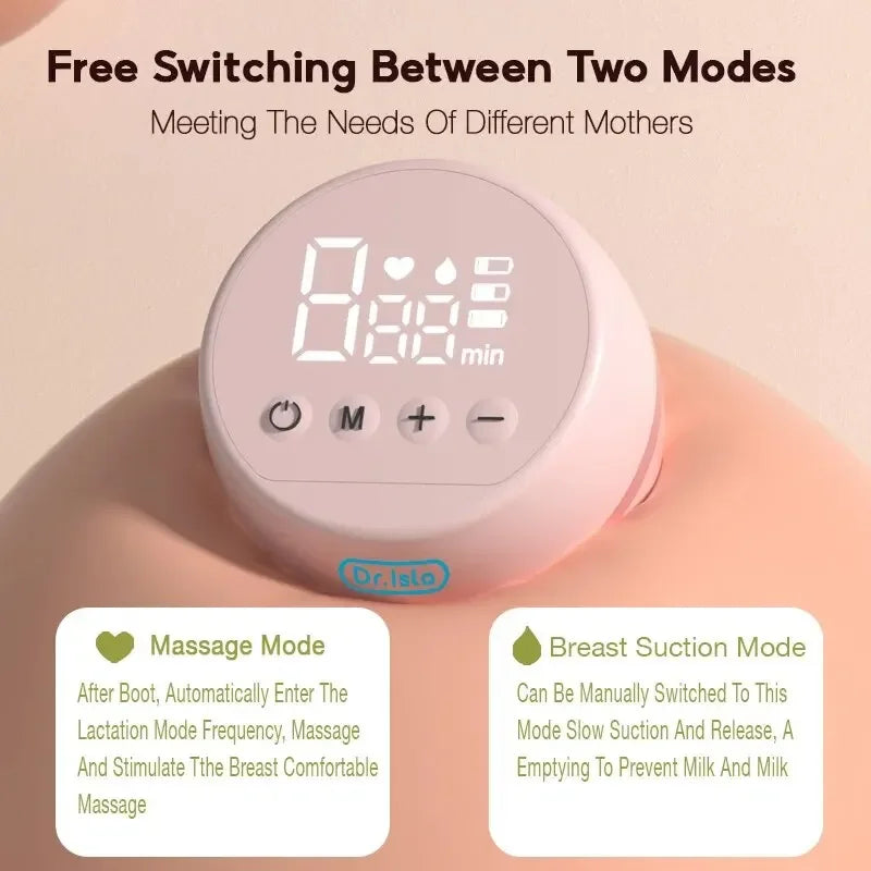 Electric Breast Pump Intelligent Integrated High Suction Breast Pump Breast Milk Postpartum Painless and Silent Breast