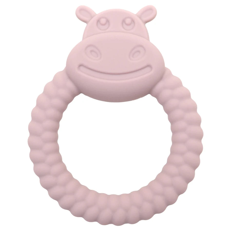 Baby Hand-Held Toys Silicone Ring Teether Toys Particle Feel Molar Chewing Gadget Newborn Oral Care Stop Sucking Accessories