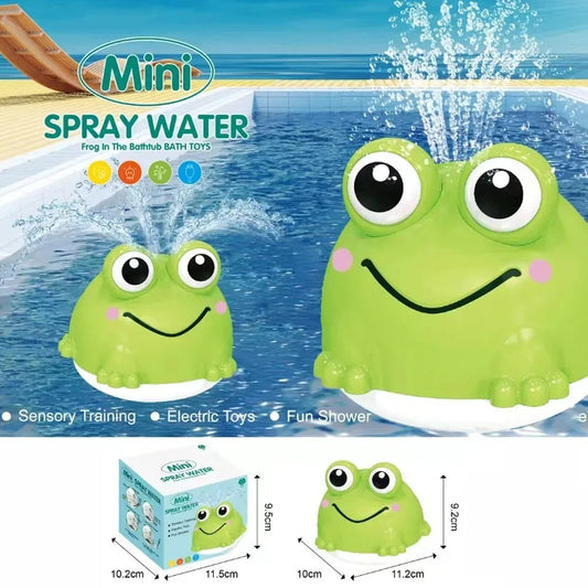 Interactive Baby Bath Toys, Automatic Rotating Whale Frog Spray Ball, Surprise Bathtub Sprinkler for Toddlers