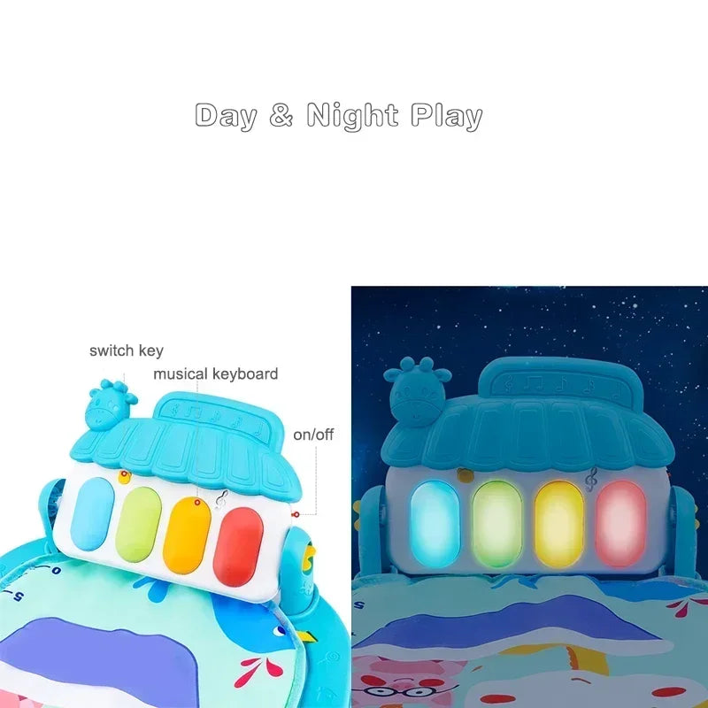 Baby Activity Gym Rack Early Education 0-36 Months Toy Gifts Musical  Crawling Blanket Play Mat