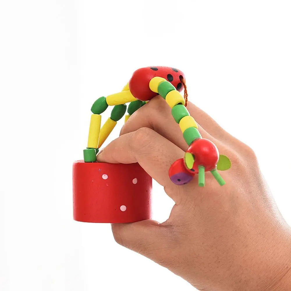 Baby Funny Decoration Standing Garden Home Colorful Toys Party Wooden Cartoon Swing Giraffe Rocking Dancing Giraffe Toy