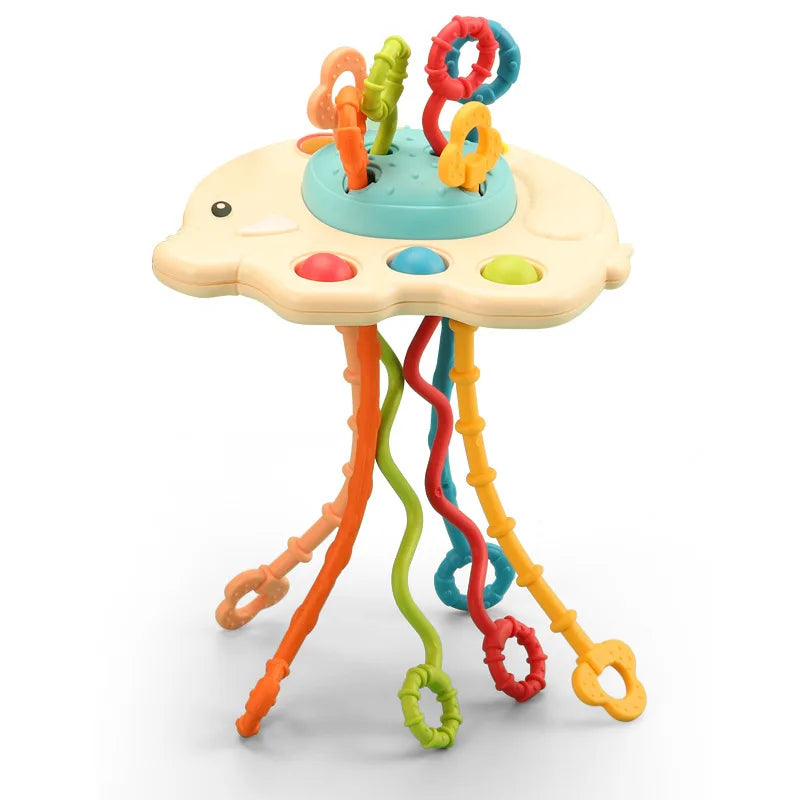 7 in 1 Baby Toys 0 6 12 Months Sensory Shape Sorter Toys Pull String Toy Montessori Educational Toys for Children 1 2 3 Year Game