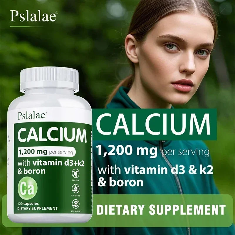 Calcium Supplement -  Promotes Calcium Absorption, Supports Bone Density & Muscle Health, forHealthy Bones, Heart, Immune