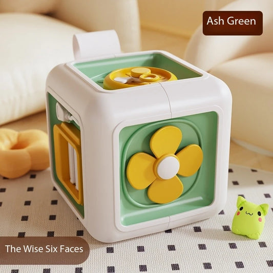 6 in 1 Montessori Educational Toys Sensory BusyBoard Baby Practice Skills Drawer Cube FidgetEducational Toys for Girl Boy