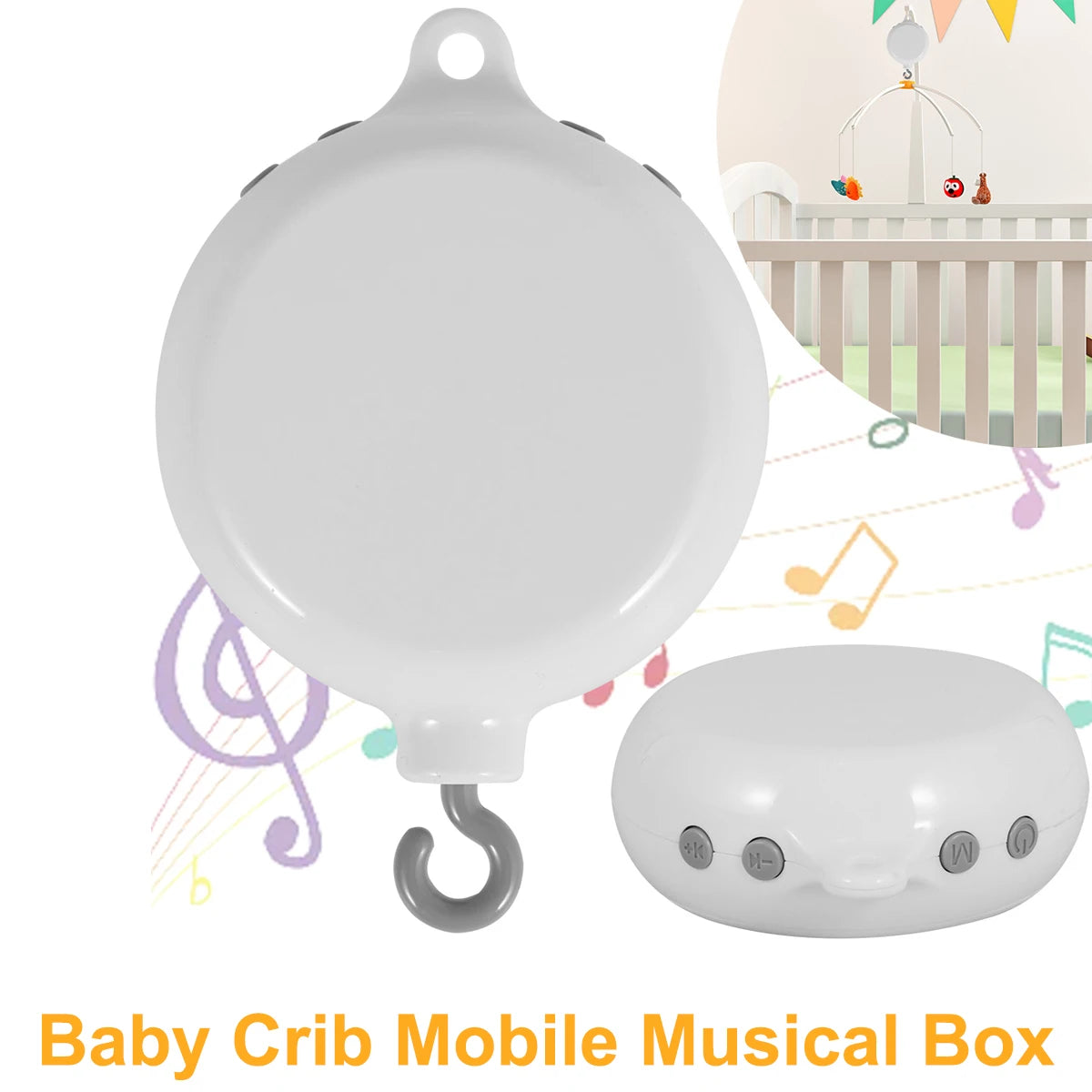 Baby Rotating Music Box ABS Baby Crib Hanging Rattle Bed Bell 3 Modes Baby Soothing Musical Toys 0-12 Months Newborn Gifts