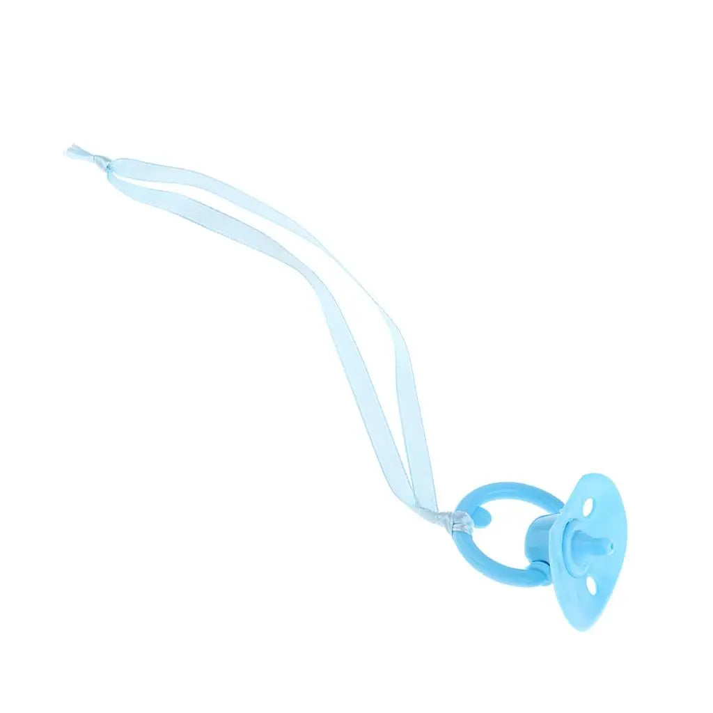 Infant Baby Doll Plastic Pacifier Kids Pretend Toys for Doll Nursery Room Accessories Blue