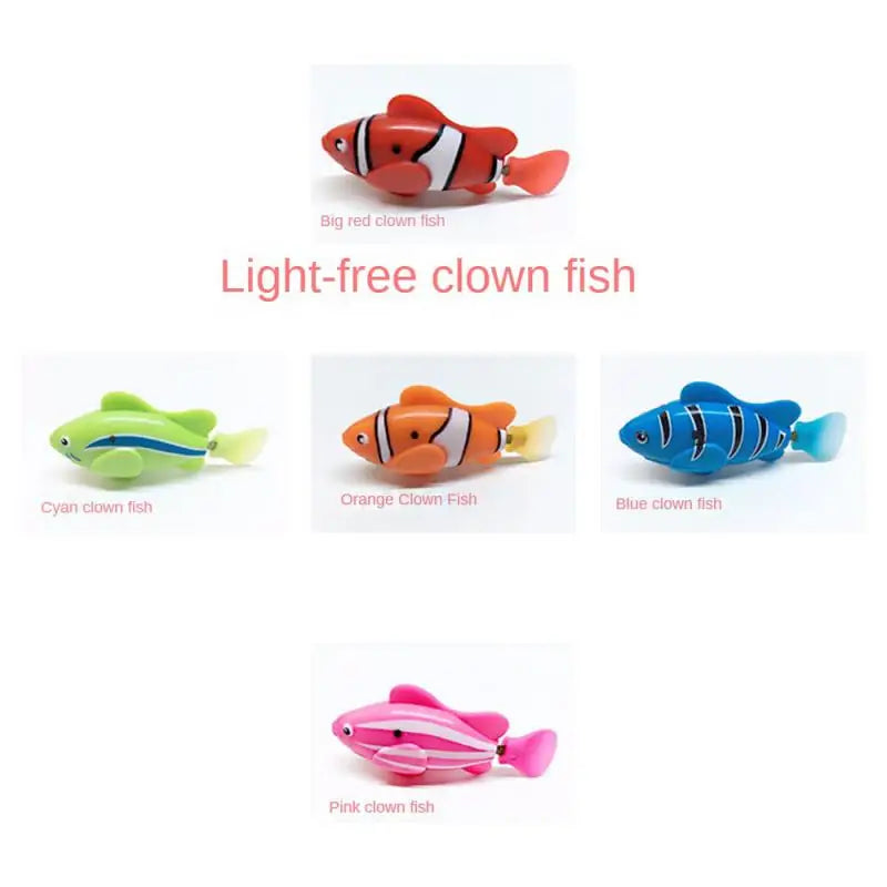 Led Baby Bath Toys Interactive Colorful Fish Toys Swimming Bath Plastic Fish Toys Gift & Scenic Fish  Toy