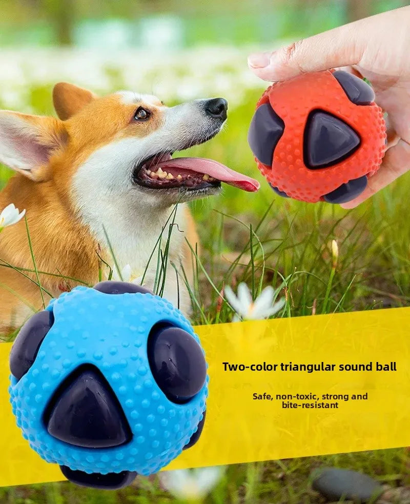 Pet Toy TPR Ball Interaction Pets Relieving Boredom Bite Resistance Small Medium-sized Dog Grinding Venting Ball