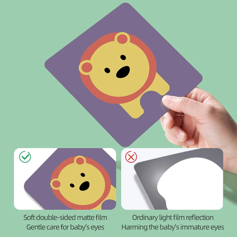 Black and white cards for early childhood education visual stimulation and cognitive cards for baby toys