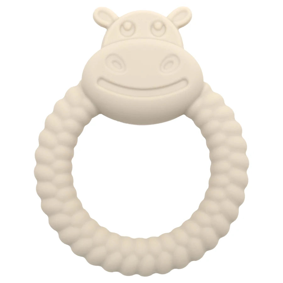 Baby Hand-Held Toys Silicone Ring Teether Toys Particle Feel Molar Chewing Gadget Newborn Oral Care Stop Sucking Accessories