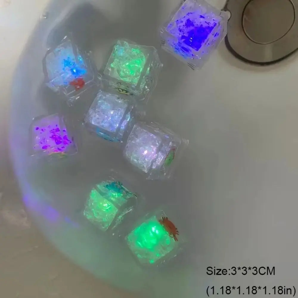Baby Bath Bathtub LED Light Up Toys Colorful Waterproof Glowing Bath Toys for Boys Girls Infant Birthday Xmas Gift