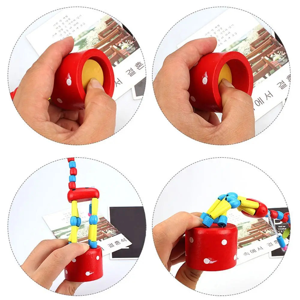 Baby Funny Decoration Standing Garden Home Colorful Toys Party Wooden Cartoon Swing Giraffe Rocking Dancing Giraffe Toy