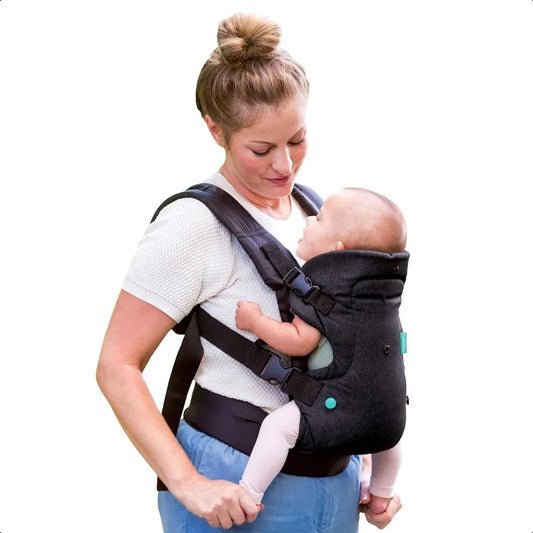 Infant Flip 4 in1 Convertible Baby Carrier Adjustable Ergonomic Baby Gift Registry Essential Baby Carrier for Newborn to Toddler